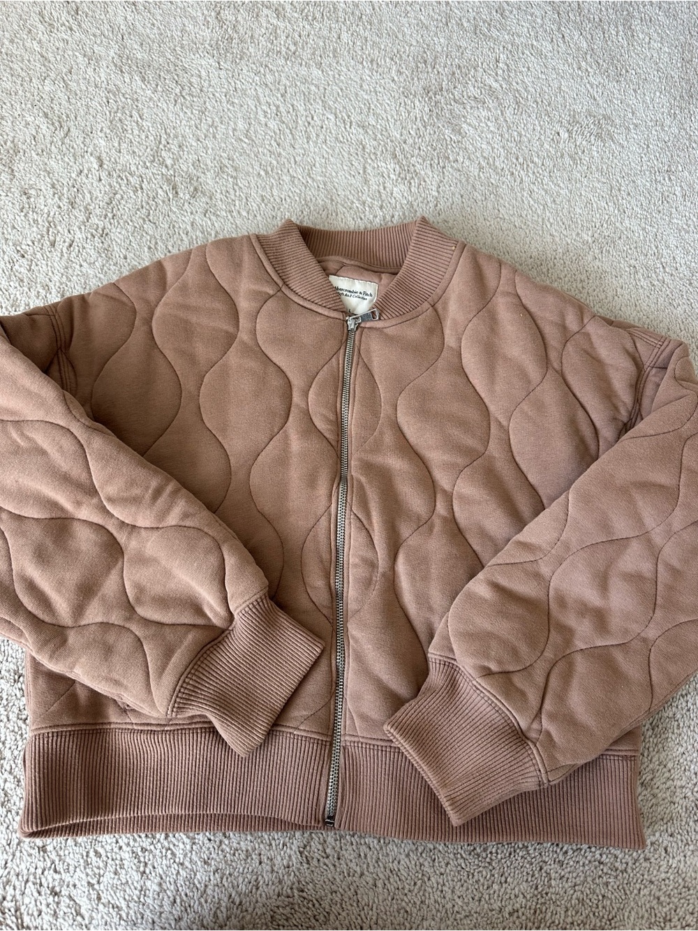 Abercrombie & Fitch Quilted Bomber Jacket
